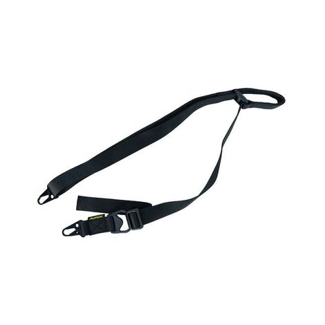 BANDOLEIRA AUROK TATICA 1/2 PONTAS PRETA (COM AJUSTE RAPIDO E ESPESSURA REFORCADA DE 2.0MM)
