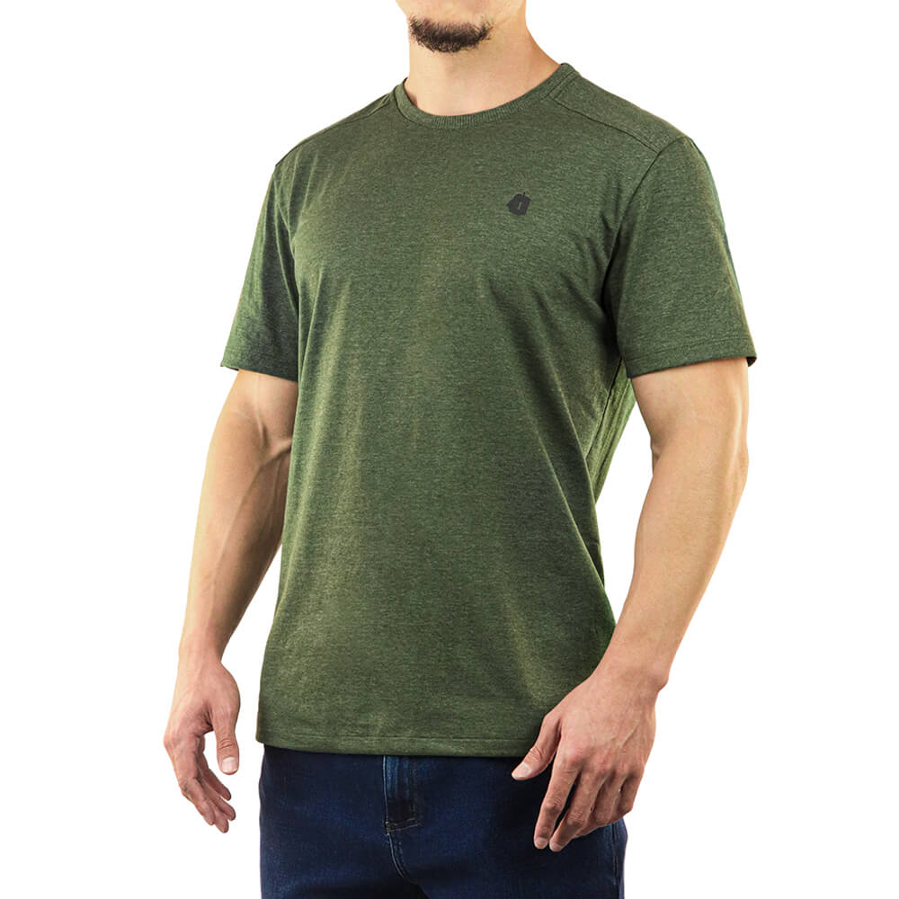 T-SHIRT INVICTUS BASIC VERDE MESCLA GG