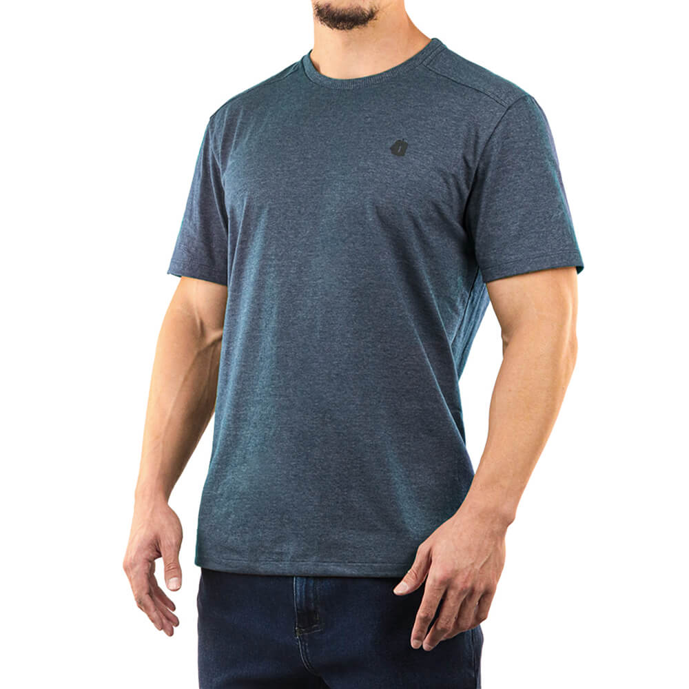 T-SHIRT INVICTUS BASIC AZUL MESCLA GG