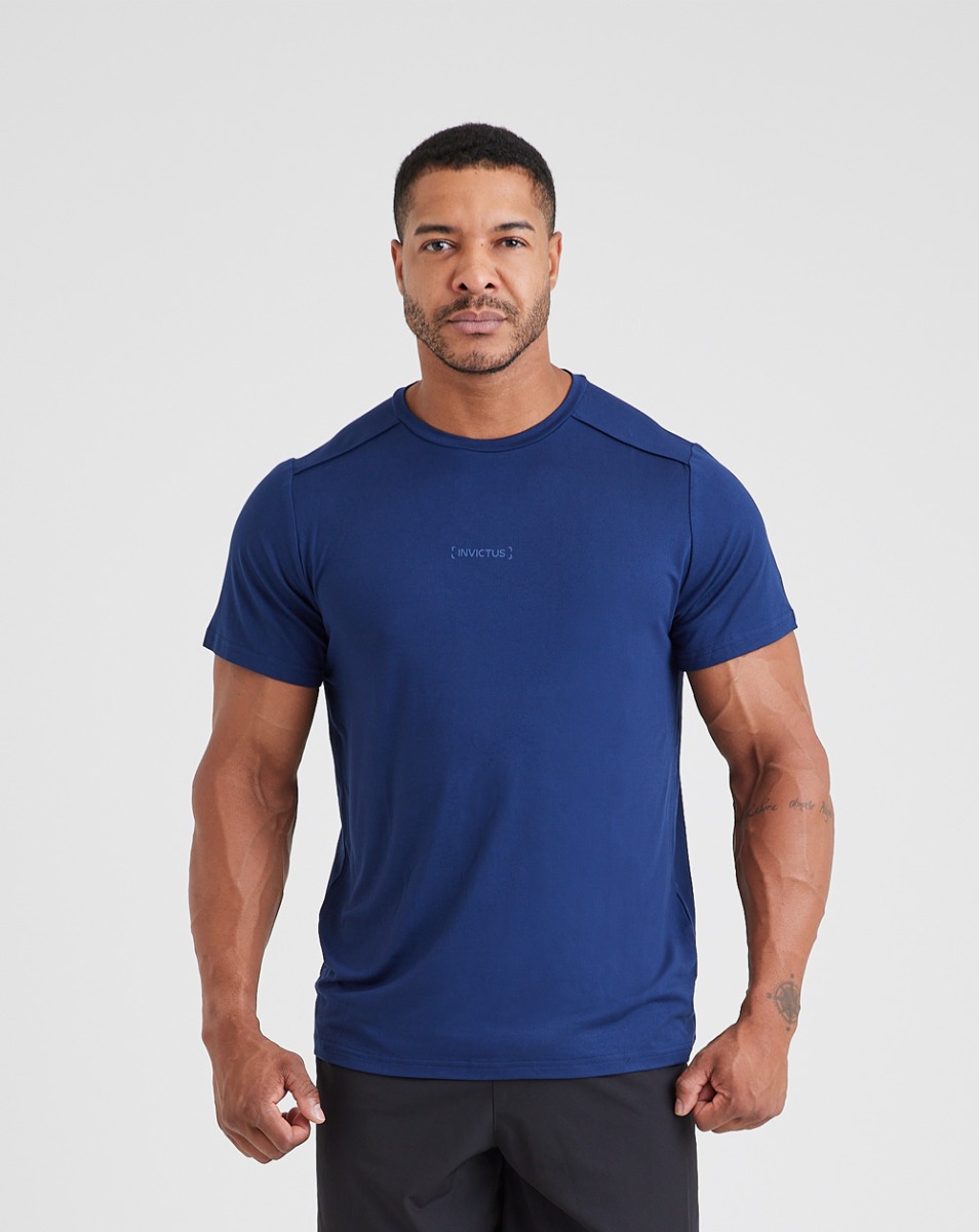 CAMISETA TRAINING INVICTUS UP DOWN AZUL ESCURO GG