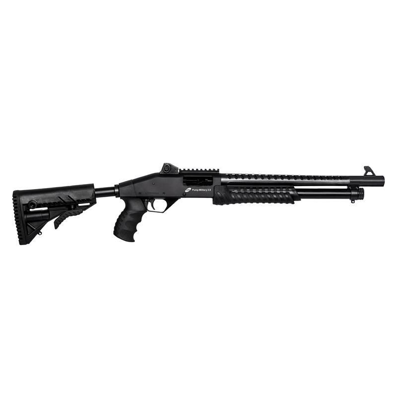 ESPINGARDA PUMP CBC MILITARY 3.0 RT 12/16'' FULL