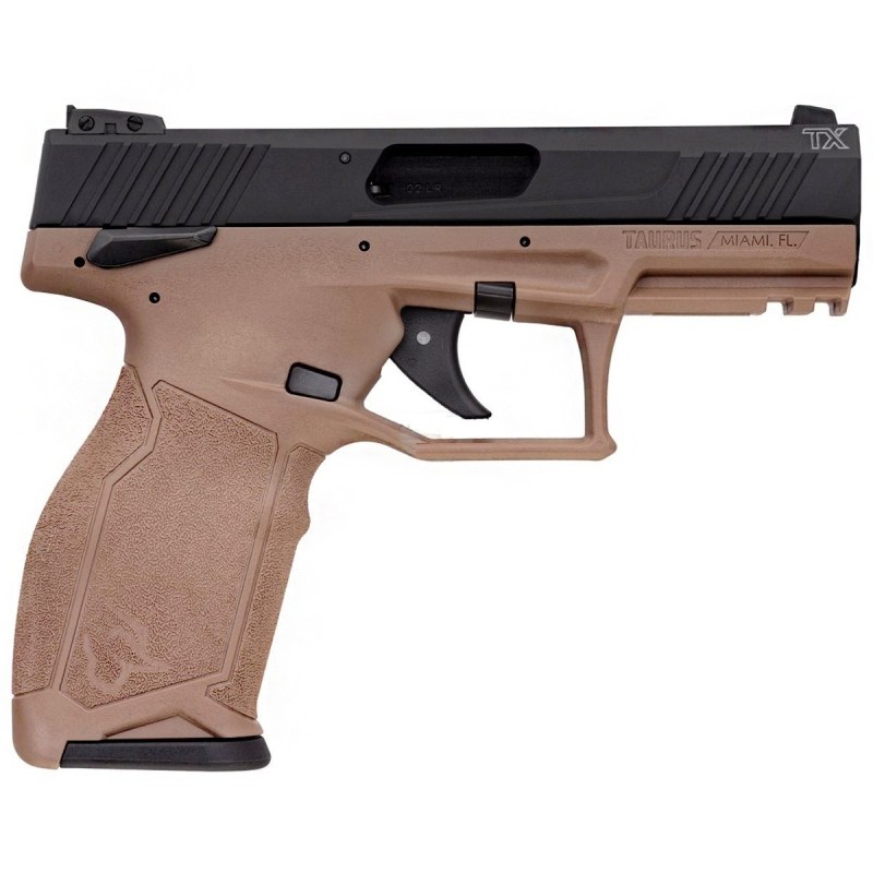 PISTOLA TAURUS TX22 .22LR - 2X16T FDE/BK MRSP176